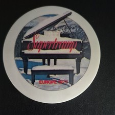Vintage Supertramp "Europe 1977" Pin-Back Badge / Pin &bull; Rock