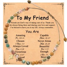 Friendship Gifts Cross Bracelet for Women, Christian Gifts for Sister in Christ,