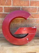 Vintage Reclaimed 40cm 16” Red Letter ‘G’ LED Sign Salvage - Large - Cafe Rouge
