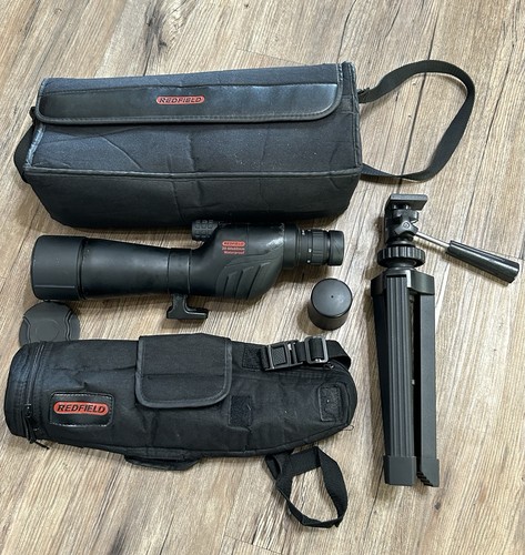 Redfield Rampage 20-60x60mm Spotting Scope, Tripod, Case, & Cover