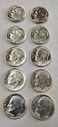 Lot of 10 90% Silver 🔥Roosevelt Dimes🔥 1964P + D AU See Photos $1 Face #1