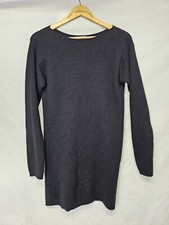 Sea Bleu Size M Black Cashmere Sweater Dress Long Sleeve Womens
