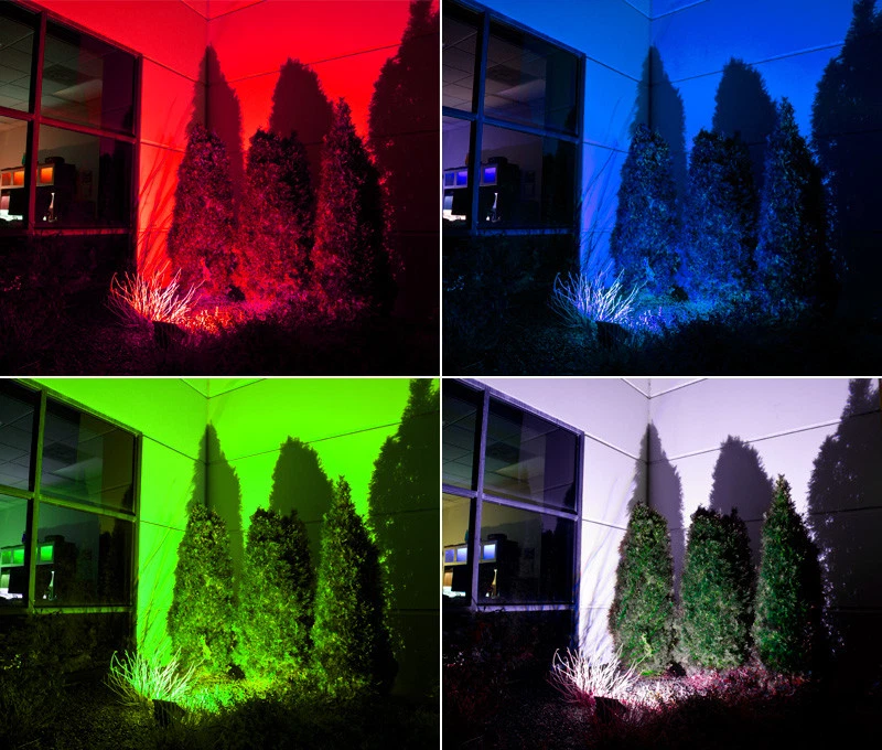 FARO FARETTO RGB PROIETTORE LED MULTICOLORE 10W 20W 30W 50W 100W ESTERNO INTERNO - Immagine 3 di 3
