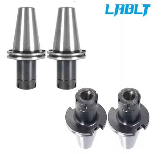 LABLT 4Pcs CAT50-ER32 COLLET CHUCK 4" 100mm Gage Length Tool Holder Set 0.0001"