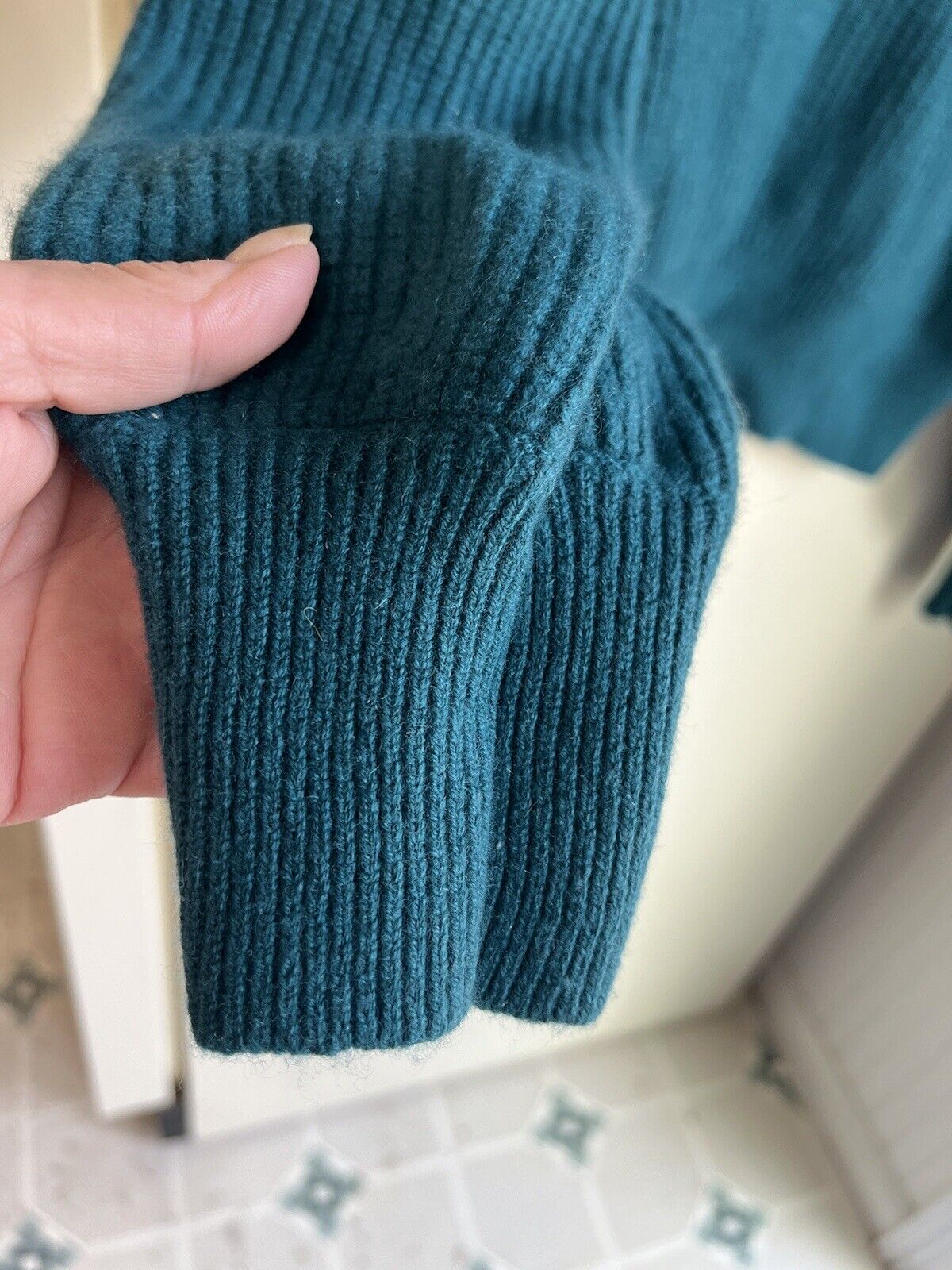 J Crew 100% Cashmere Puff Sleeve Sweater Size XL … - image 5