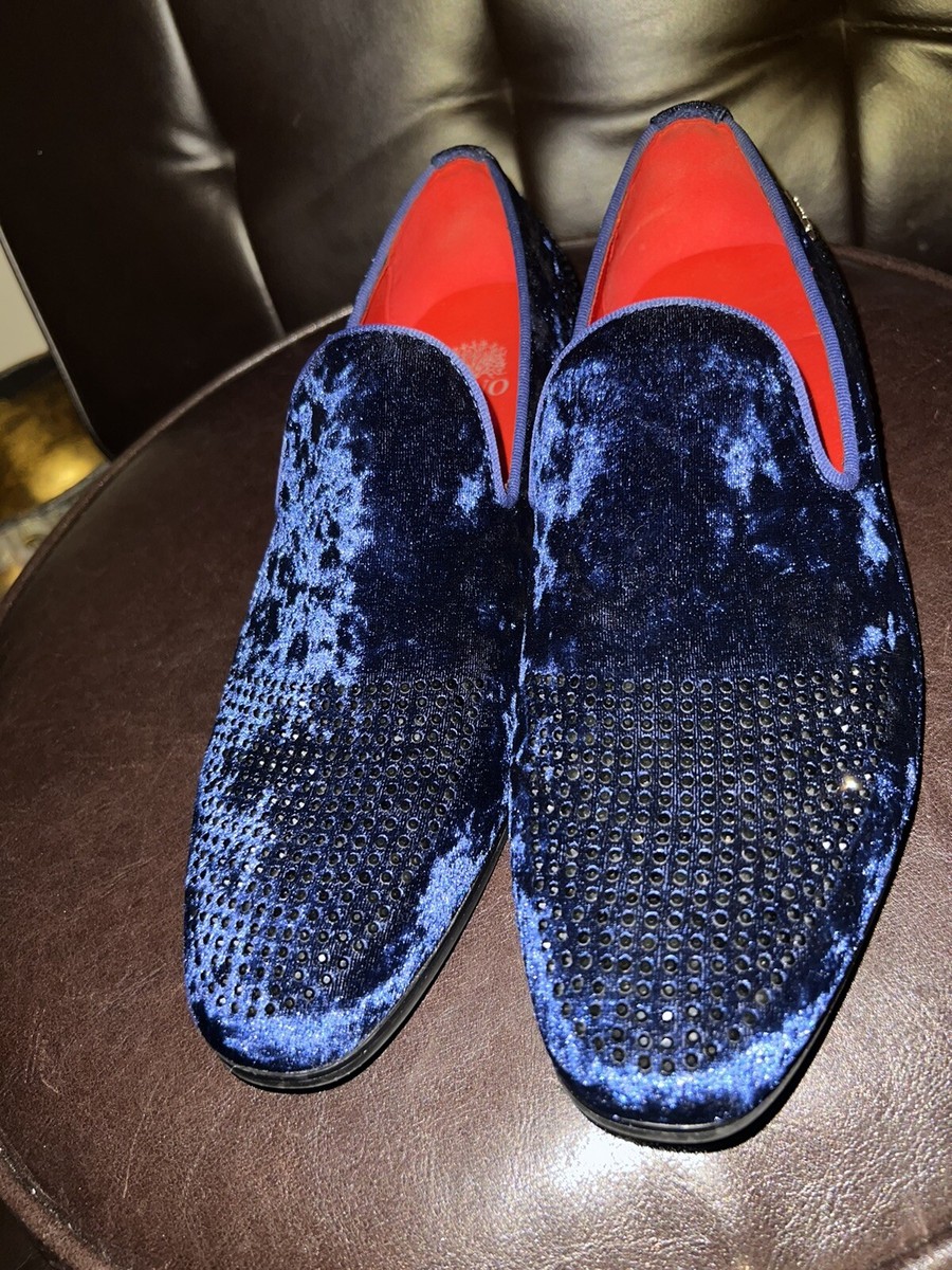 TAYNO VIPER DRESS NAVY LOAFERS WITH CRYSTALS size 8 | eBay display picture 3