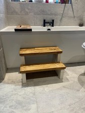 Reclaimed Wooden Steps Urban Reclamation Solid Wood Two Tread Utility