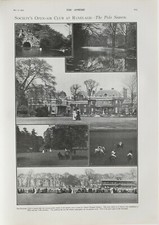 1901 Imprimer Société's Open Air Club À Ranelagh Saison De Polo