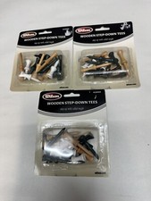 3x Wilson Wooden Step Down Tees 15 Golf Tees / Pack W300SDA NEW