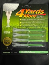 4 Yards More Golf Tees Green 4"