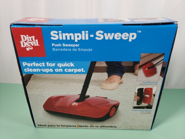 dirt devil manual sweeper