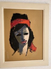 Heinrich Arrigo Wittler - Gemälde Lady in Red -Kunstwerk, Gemälde, Maler