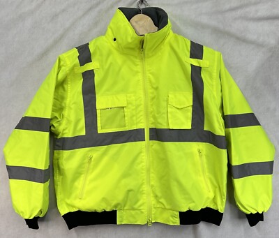 Safety Jacket ANSI/ISEA 107-2010 Class Size 2XL With Hood and