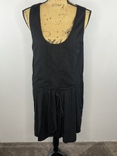 Morrison Black Sleeveless Wool Silk Dress - Size S