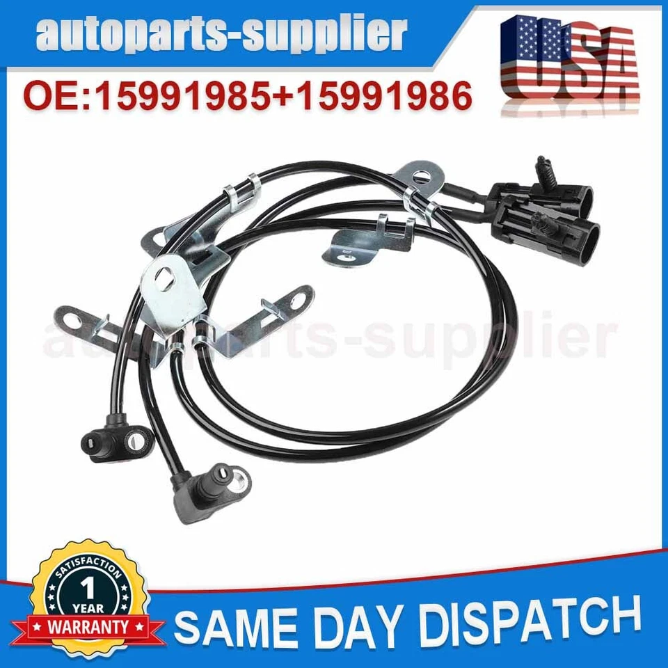 Sensor de velocidad de rueda ABS delantero L&R para Chevrolet Avalanche 1500 2500 Silverado Foto 3 de 4