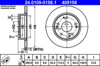Bremsscheibe Honda T. Civic 1.3-2.0 05-