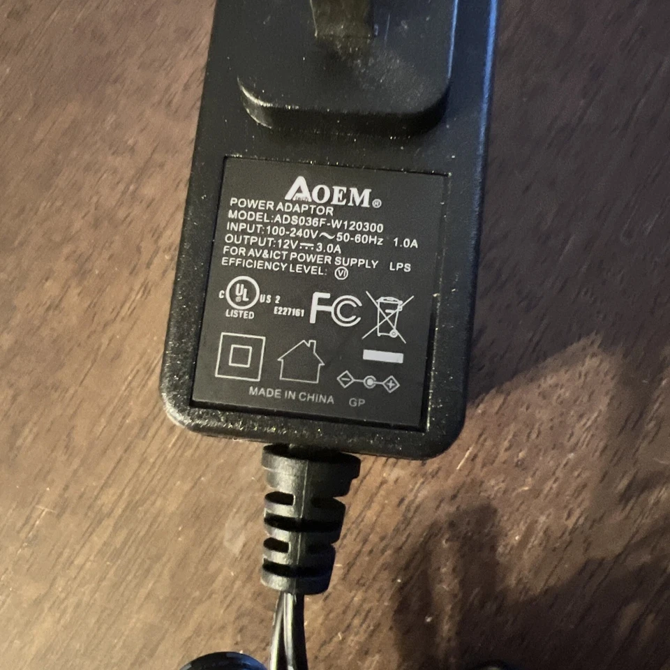 AOEM Power Supply Adapter Genuine ADS036F-W120300 - Image 4 of 4
