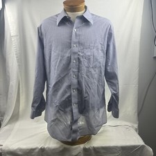 Brooks Brothers Dress Shirt 346 Slim Fit Long Sleeve Men's 16.5 (M) Plaid