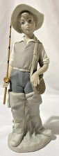 LLADRO Fisher Boy “Nino Pescador” Mint 1990 Valencia Spain Retired, RARE!