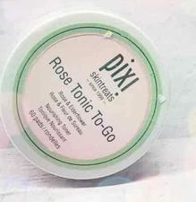 Pixi Skintreats Rose Tonic To-Go Facial Treatment Nourishing Toner Pads - 60ct