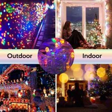 Image of 100m 1000 LED Multicolor Fairy String Lights Mains UK Plug-in Outdoor & Indoor