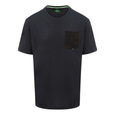 Korda LE Kamo Pocket Tee Black Fishing Clothing All Sizes Available