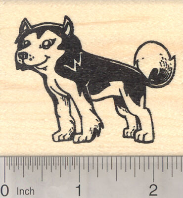 Siberian Husky Rubber Stamp, Sled Dog, Alaskan J27501 WM