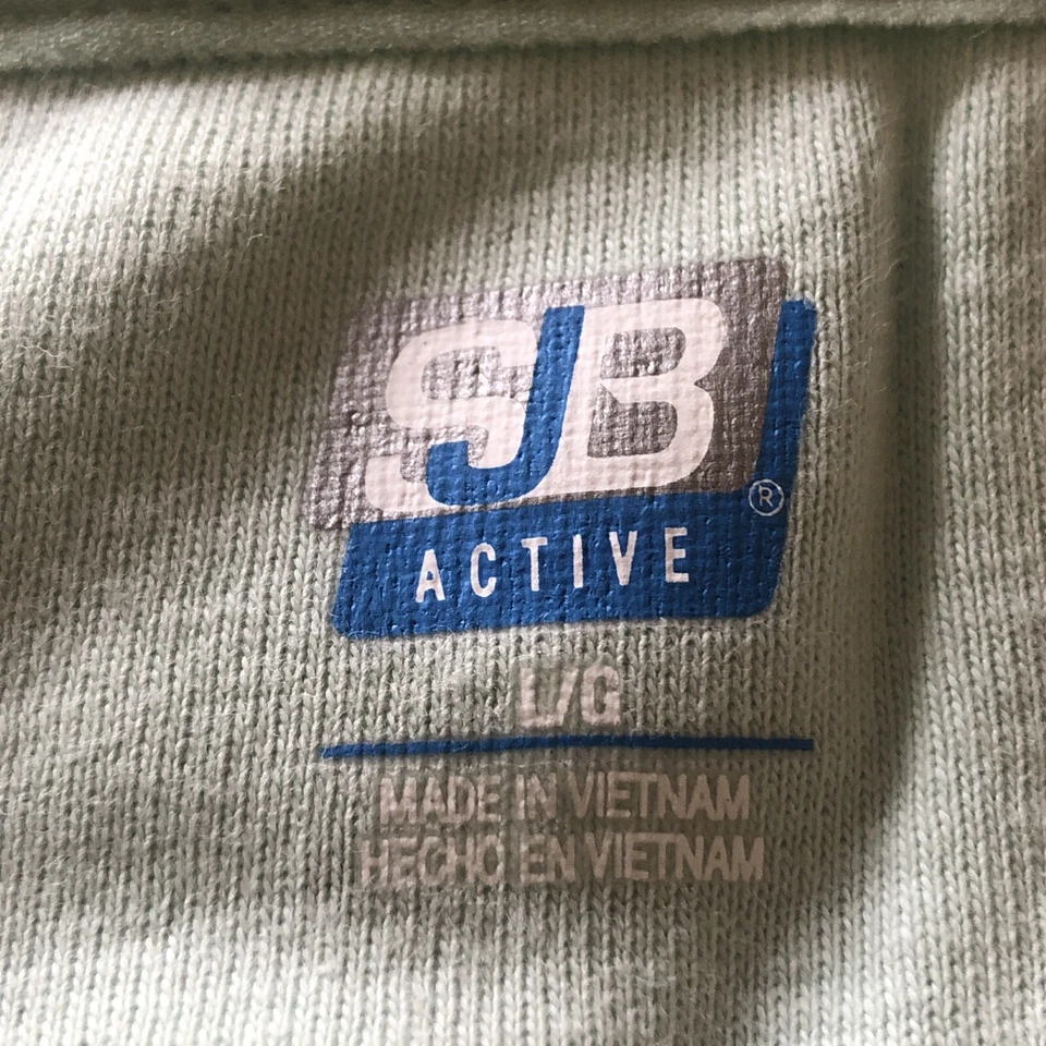SJB Active T-Shirt W/Inset And On Cuffs And Bottom Color Green Or Pink Size Lrge - Image 2 of 4