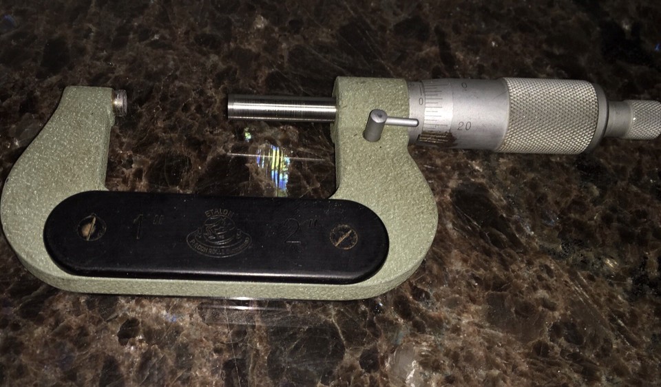 Etalon Swiss 12" Micrometer .0001”, Carbide Anvils, Lock Switch eBay