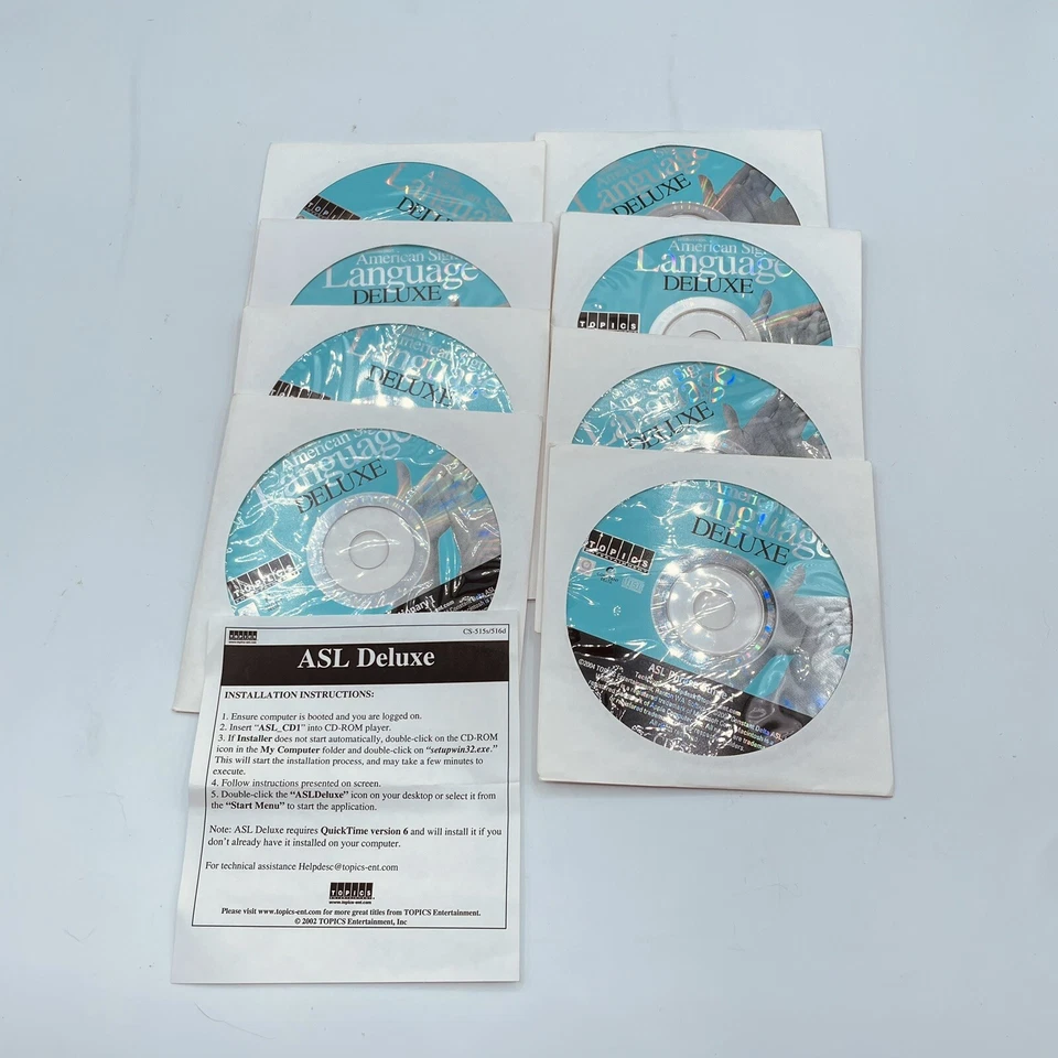 Lenguaje de Señas Americano Edición Deluxe Inmersión Instantánea 8-CD ROM Foto 3 de 4