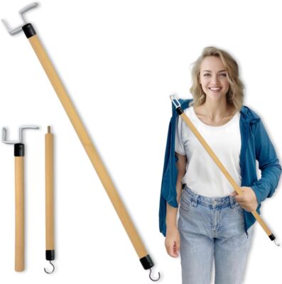 27'' Dressing Stick, Long Dressing Stick for Elderly, Disabled, Limited Mobility