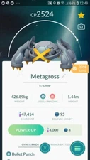 Pokemon Shiny Metagross ( Beldum Evolution ) Go
