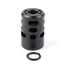 Black Aluminum Ruger Mark IV 22/45 1/2"x28 TPI Muzzle Brake .22LR