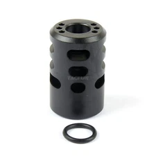 Black Aluminum Ruger Mark IV 22/45 1/2"x28 TPI Muzzle Brake .22LR