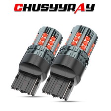 2pcs 7440 7443 Red Led Brake Stop Tail Light Bulbs For Toyota Tacoma 2016-2023