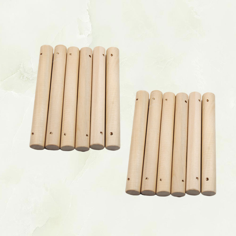 25 Pcs Round Wood Dowel Round Pennant Kite Stick Small Wood Rod Round Wood Rods