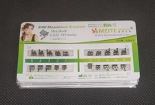 10 Sets Dental Orthodontics MIM Monoblock Brackets Mini Roth/MBT 022 345 hooks