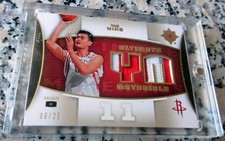 YAO MING 2007 Ultimate Patch GOLD SP #1 Draft Pick 6/25 Houston Rockets HOF🔥🔥$