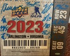 2023 UDA NHL Auto Rookie Showcase Signed Canvas Ticket -Connor Bedard, Carlsson. — photo 4