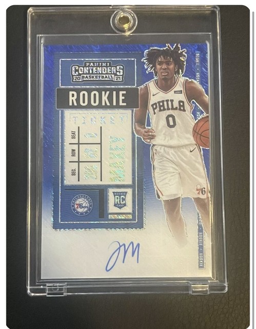 2020 21 Panini Nba National Treasures Tyrese Maxey Rookie Patch 