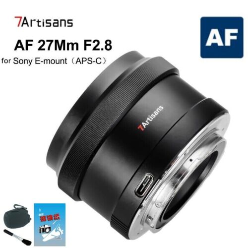 7artisans 27mm F2.8 Auto Focus APS-C Lens Large Aperture For Sony E EA50U Camera - Afbeelding 1 van 16