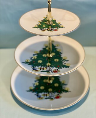 Royal Eagle Fine China Christmas Serving Dish