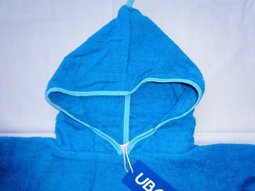 100% Cotton Towelling Poncho Beach /Robe/Changing Adult & Youngsters, New Cols - Picture 11 of 20