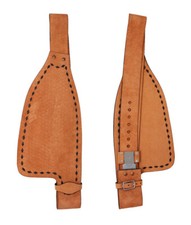Classic Design Rough out Leather Western Horse Saddle Replacement Fenders Pair