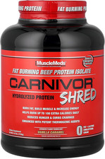 Carnivor Shred Fat Burning Hydrolized Beef Protein Isolate, 0 Lactose, 0 Sugar,