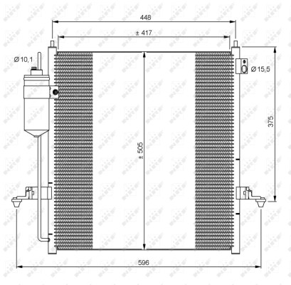 Condenseur de climatisation NRF 35871 pour pannes de fraîcheur auto