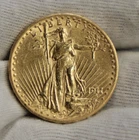 1911 D US $20 Saint Gaudens Gold Piece AU (Cleaned)
