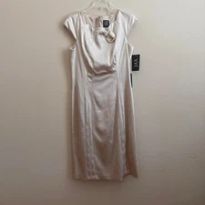Jax Ivory Silk Dress Size 12