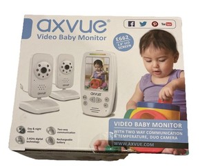 AXVUE E662 Video Baby Monitor with Two Cameras and 2.8“ LCD, Day & Night Vision