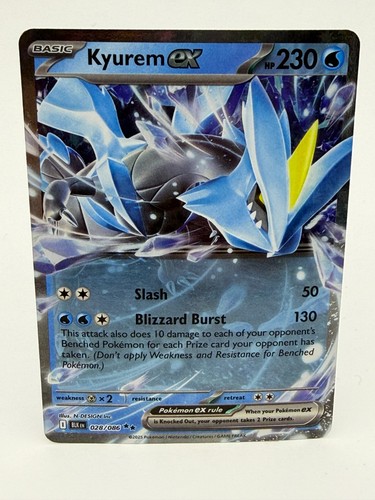 Kyurem Ex Black Bolt Pokemon, 028/086